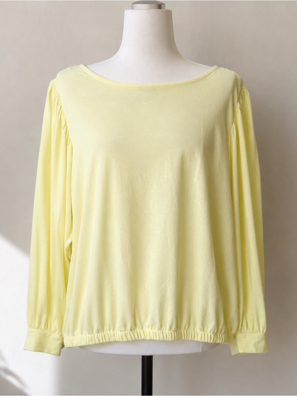 Simply Vera Vera Wang Yellow/green Blouson Pullover